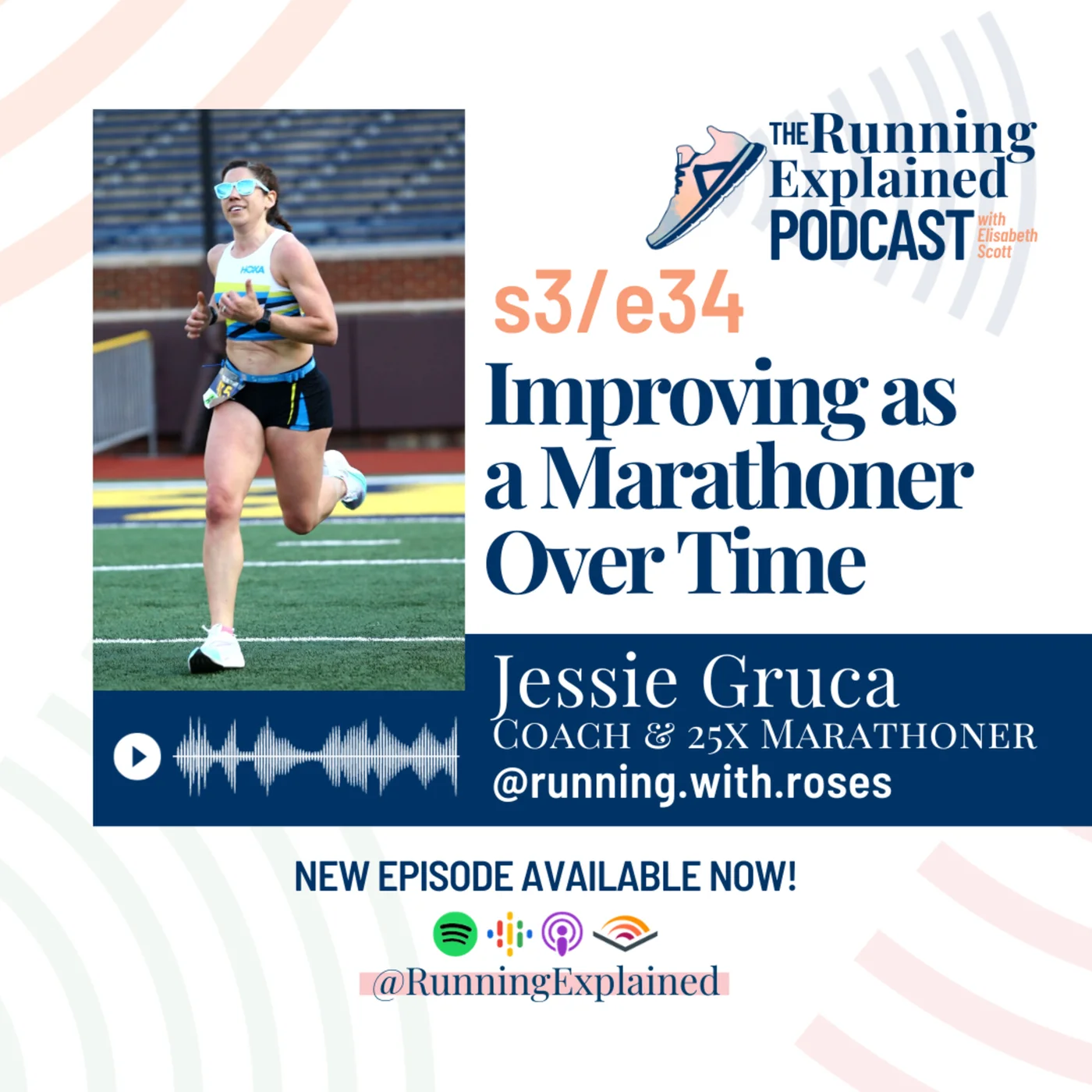 s3/e34 Improving as a Marathoner Over Time with Coach Jessie Gruca 