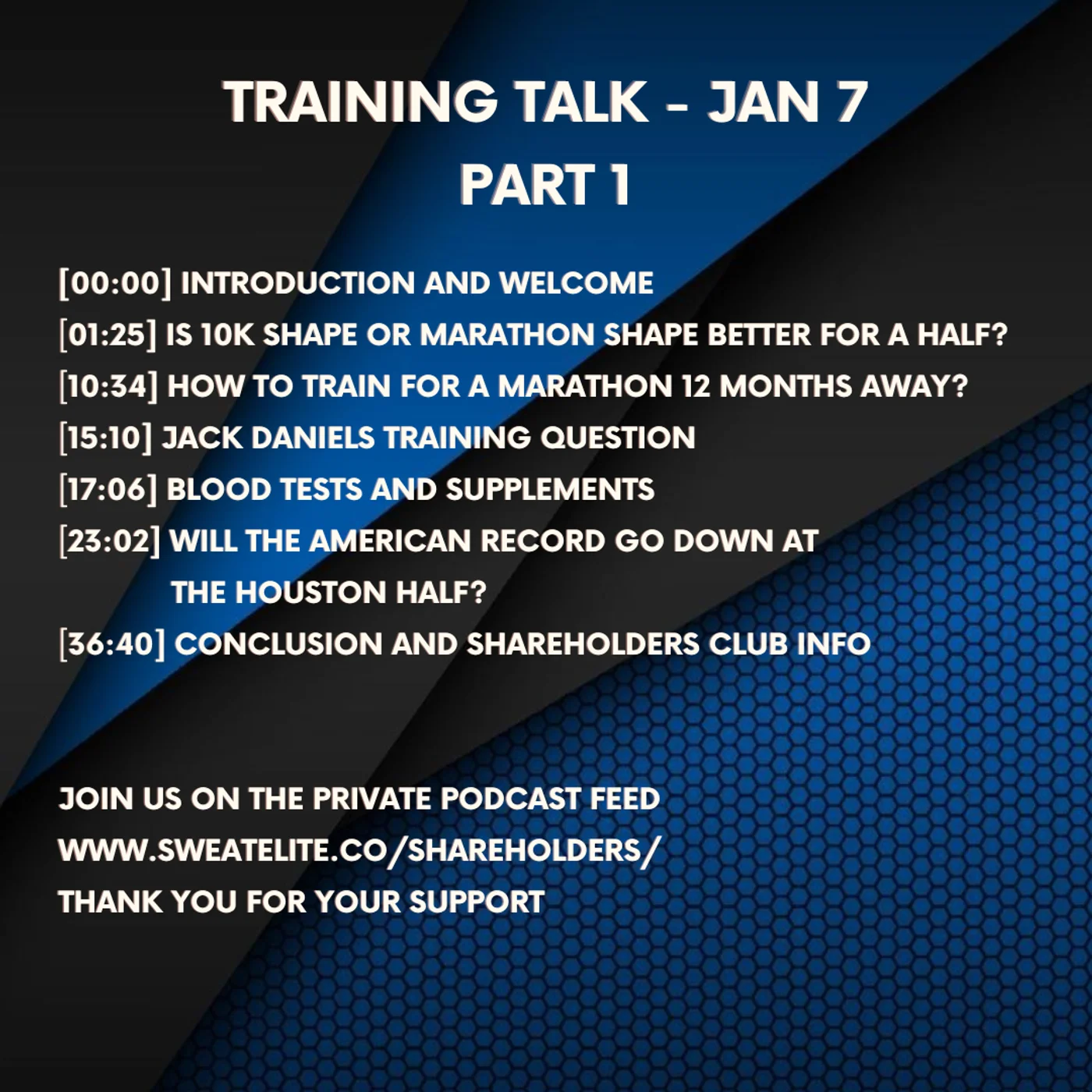 Will the American Record Go Down At Houston Half? + Answering Your Questions Pt.2 | Training Talk Jan 7
