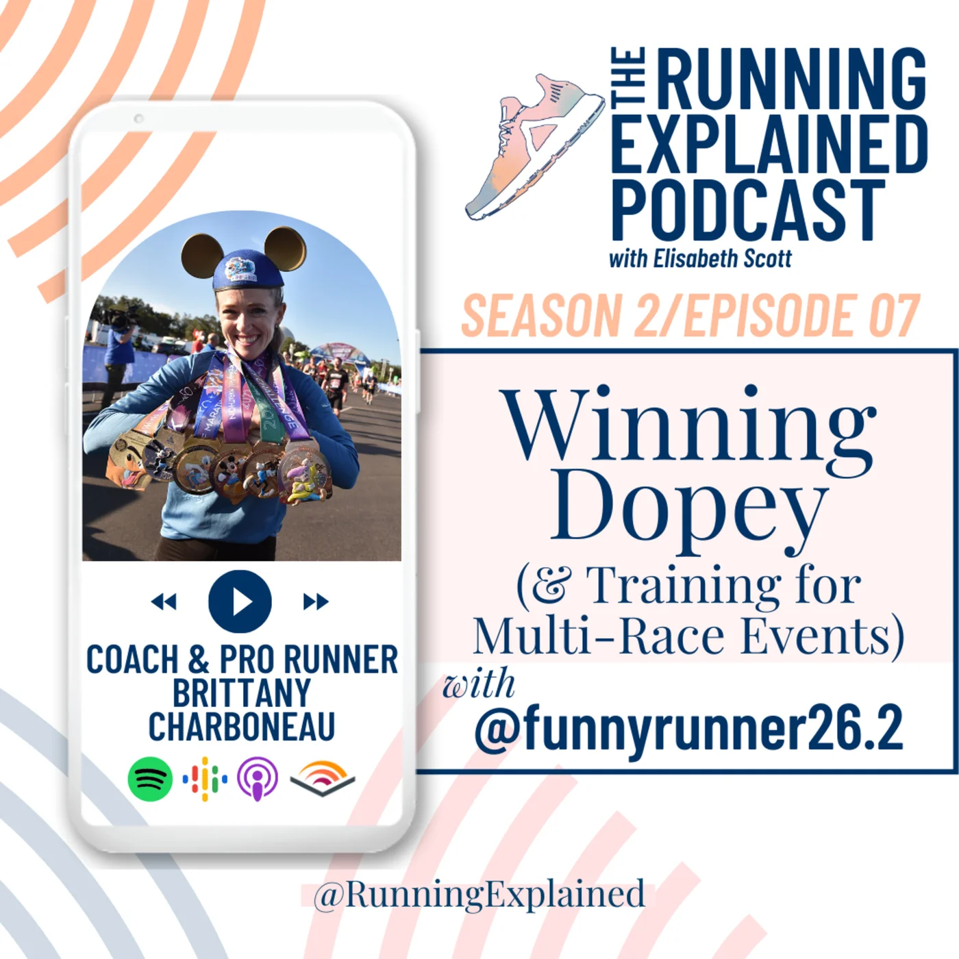 s2/e07 Winning Dopey & Training for Multi-Race Events with Brittany Charboneau (@funnyrunner26.2)