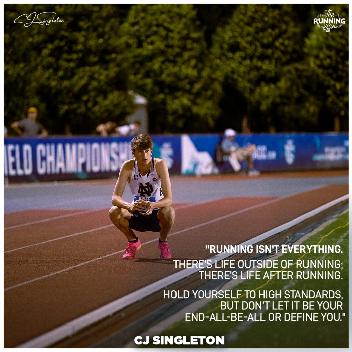 Inside The Life Of A D1 Runner At The University Of Notre Dame With CJ Singleton 