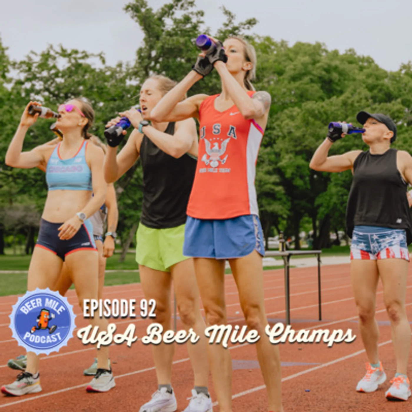 Ep92 - USA Beer Mile Champs Recap with US Beer Mile Team Member's Elizabeth Laseter, Kassandra Marin, Melanie Pozdol, and Will Rial