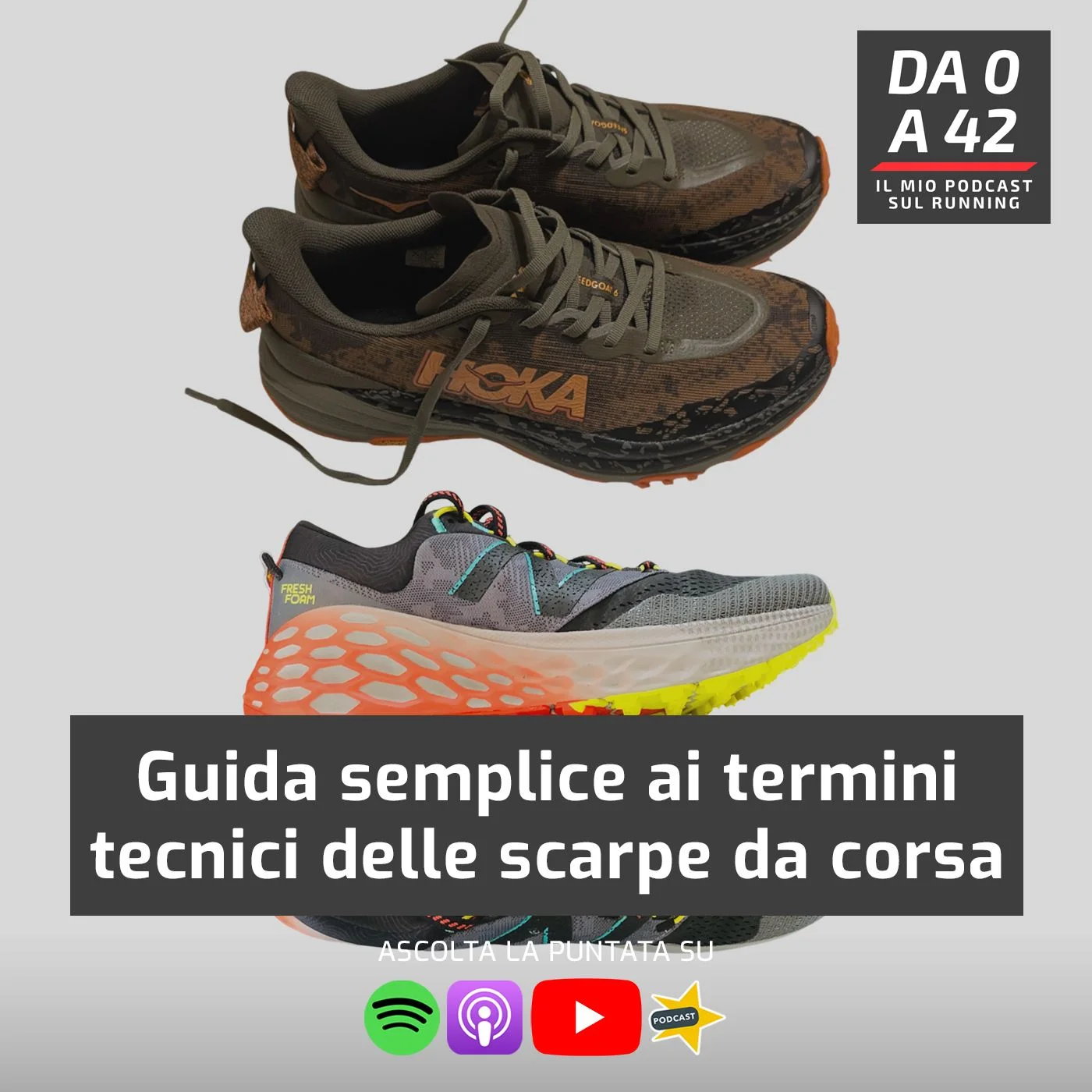 Guida semplice ai termini tecnici delle scarpe da corsa