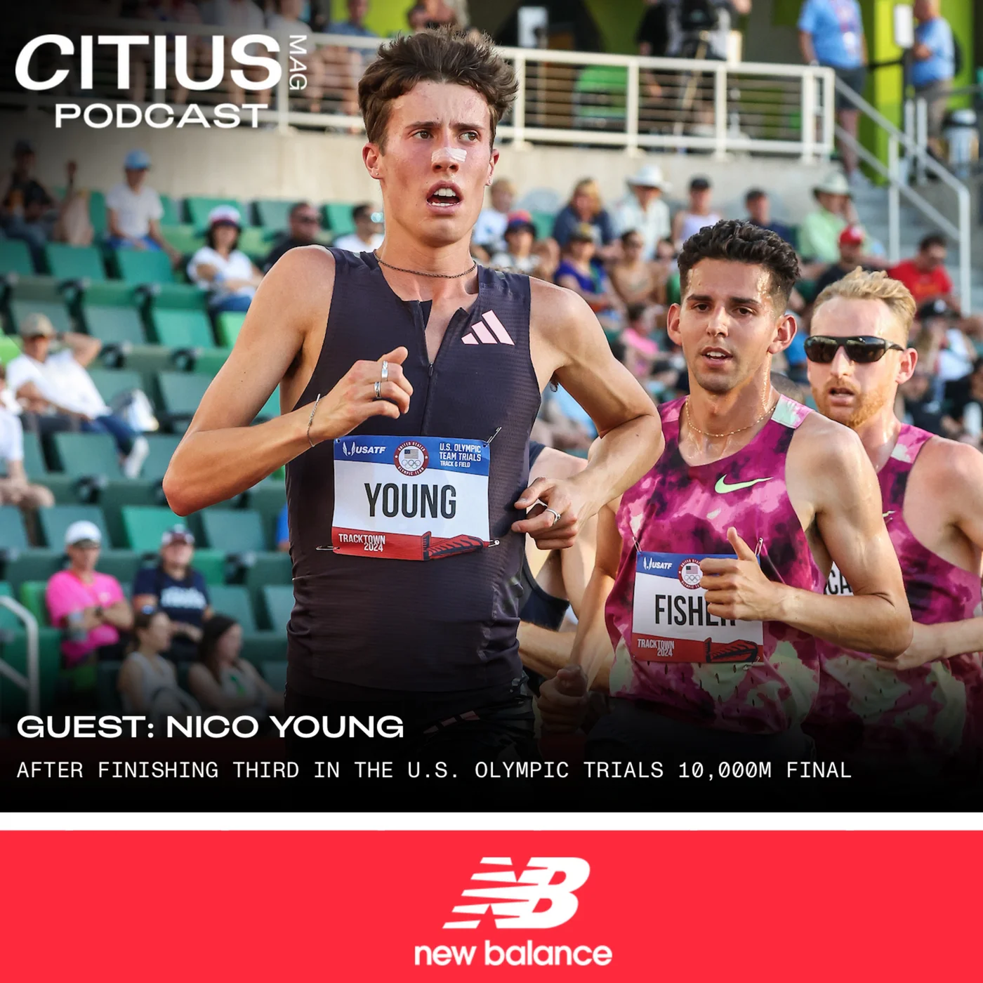 Nico Young After Making The U.S. Olympic Team In The 10,000m | CITIUS MAG LIVE FROM EUGENE!