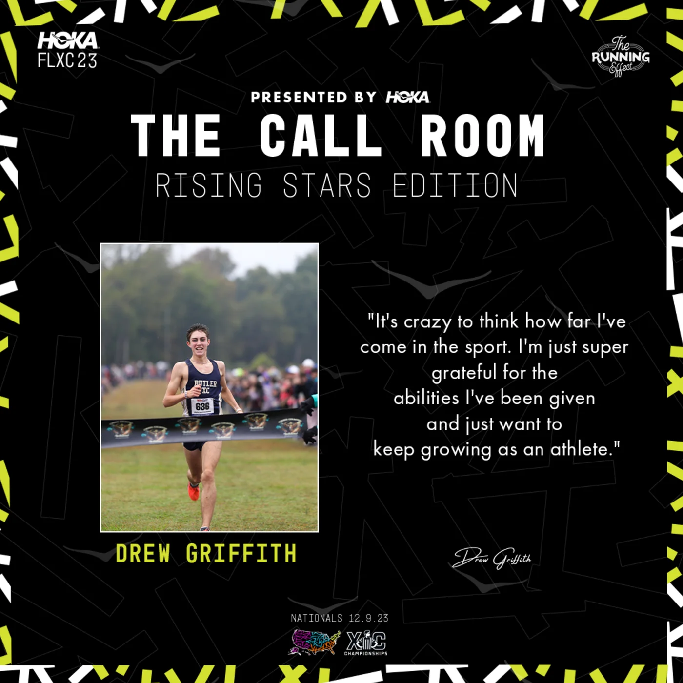 The Call Room Rising Stars: Drew Griffith On Running The 11th Fastest XC 5k EVER, Ambitions Of Winning Foot Locker, & More
