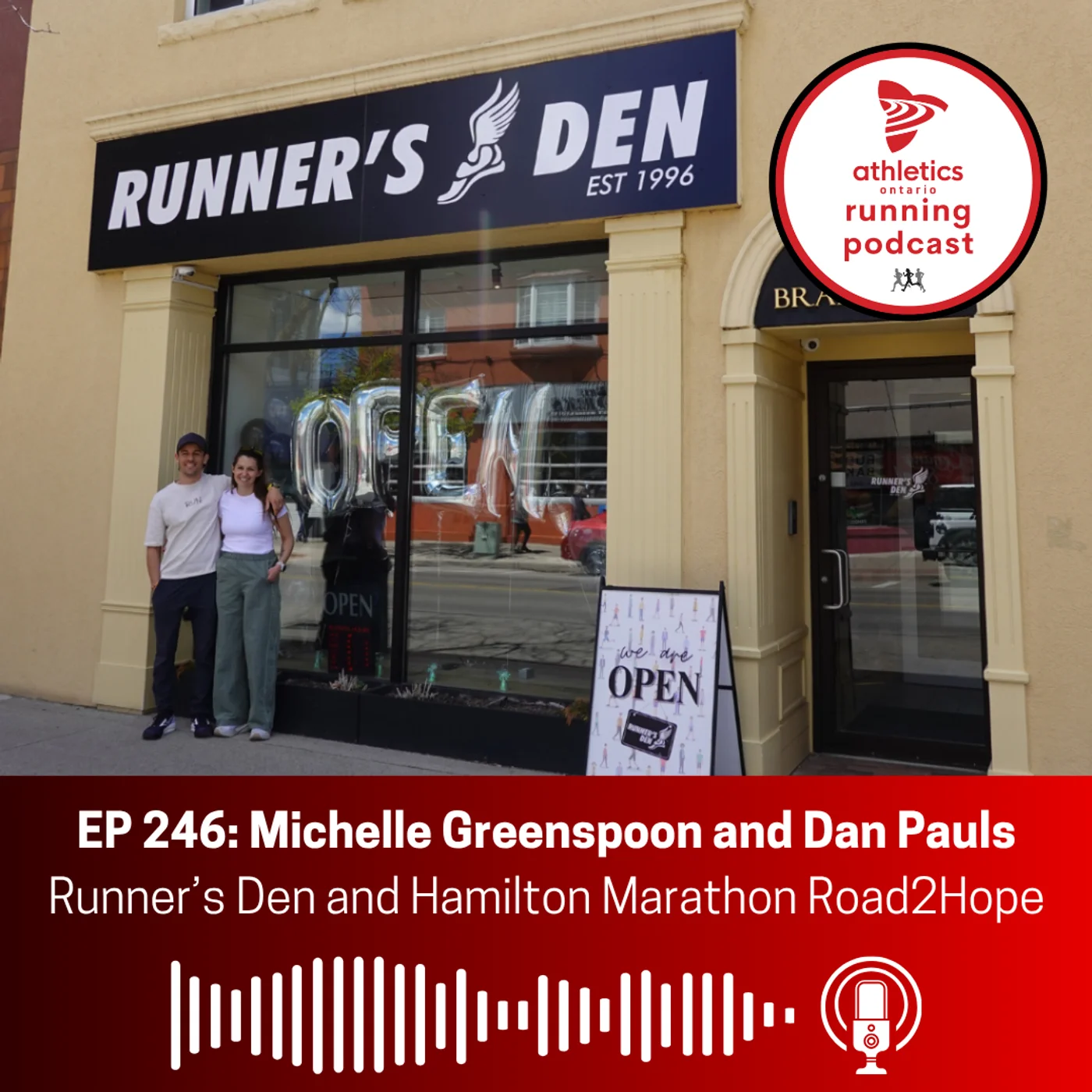 EP 246: Michelle Greenspoon and Dan Pauls - Runner's Den and Hamilton Marathon Road2Hope