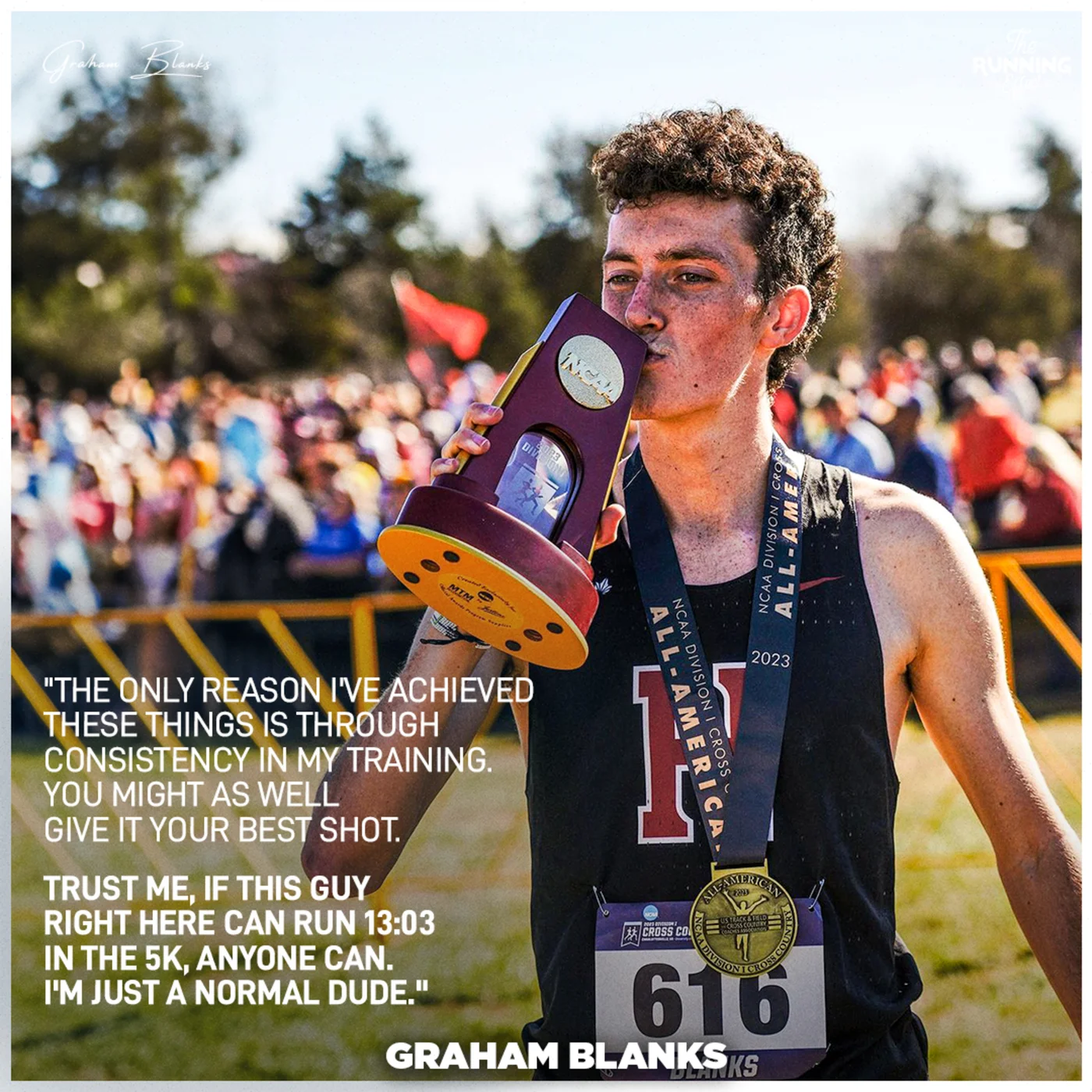 Graham Blanks On WINNING The 2023 NCAA XC Title & Running 13:03 In The 5k (Collegiate Record) + Workout Secrets, His Upcoming NIL Deal, & Learning Napoleon Dynamite's Dance Routine