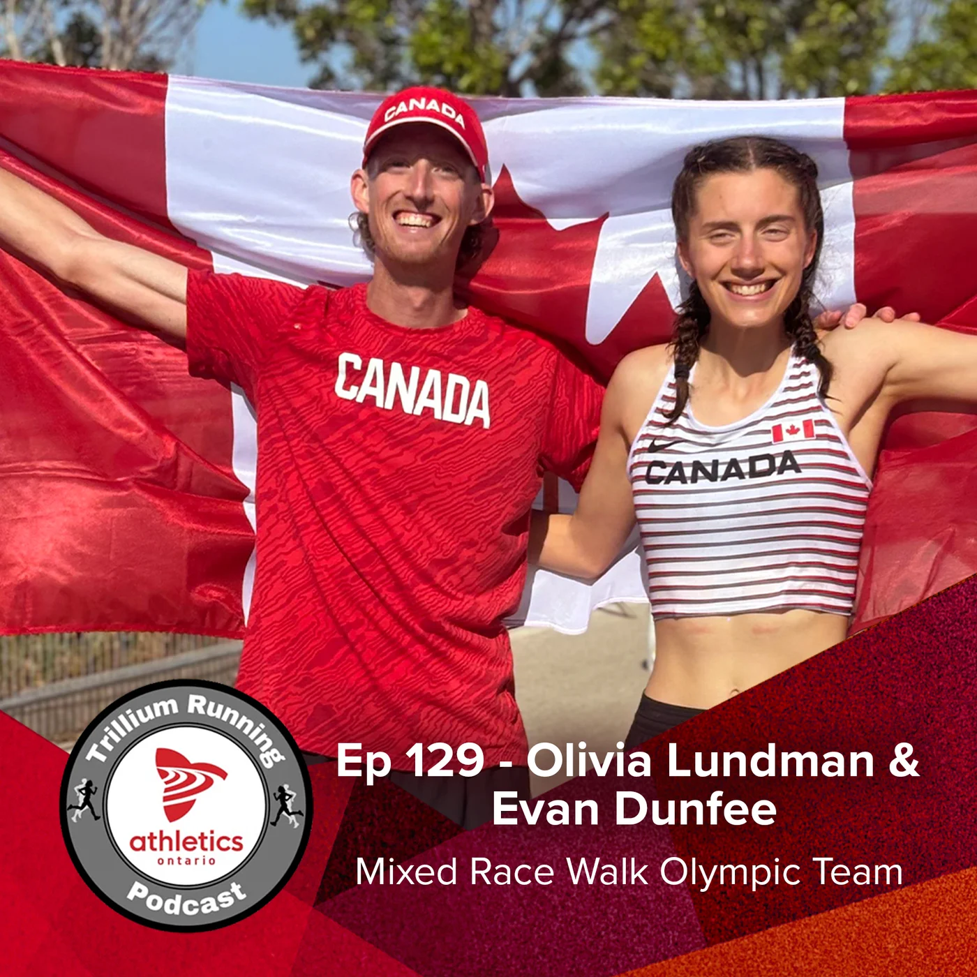 EP 129: Olivia Lundman & Evan Dunfee - Mixed Race Walker Olympic Team