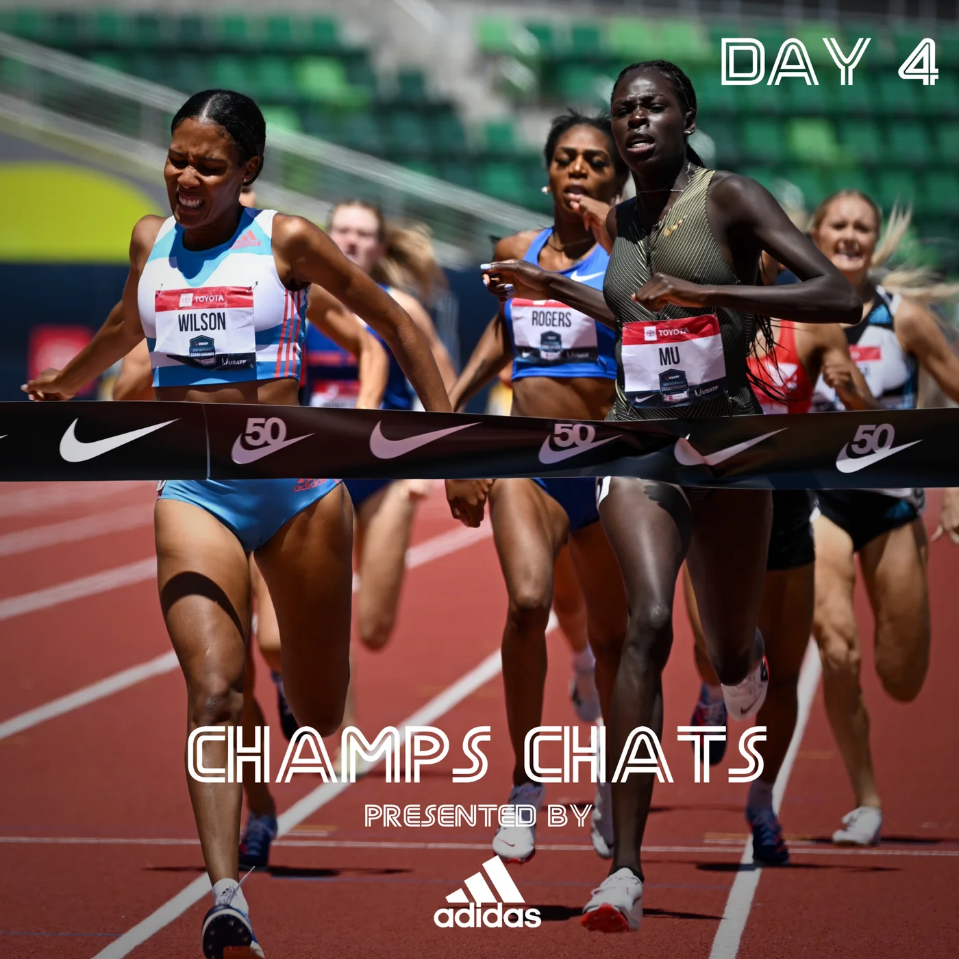 CHAMPS CHATS DAY 4: NOAH LYLES VS. ERRIYON KNIGHTON, STEINER SPEED, ATHING MU KICKS TO VICTORY, EMMA COBURN GETS TITLE NO. 10, RAI BENJAMIN APPRECIATION