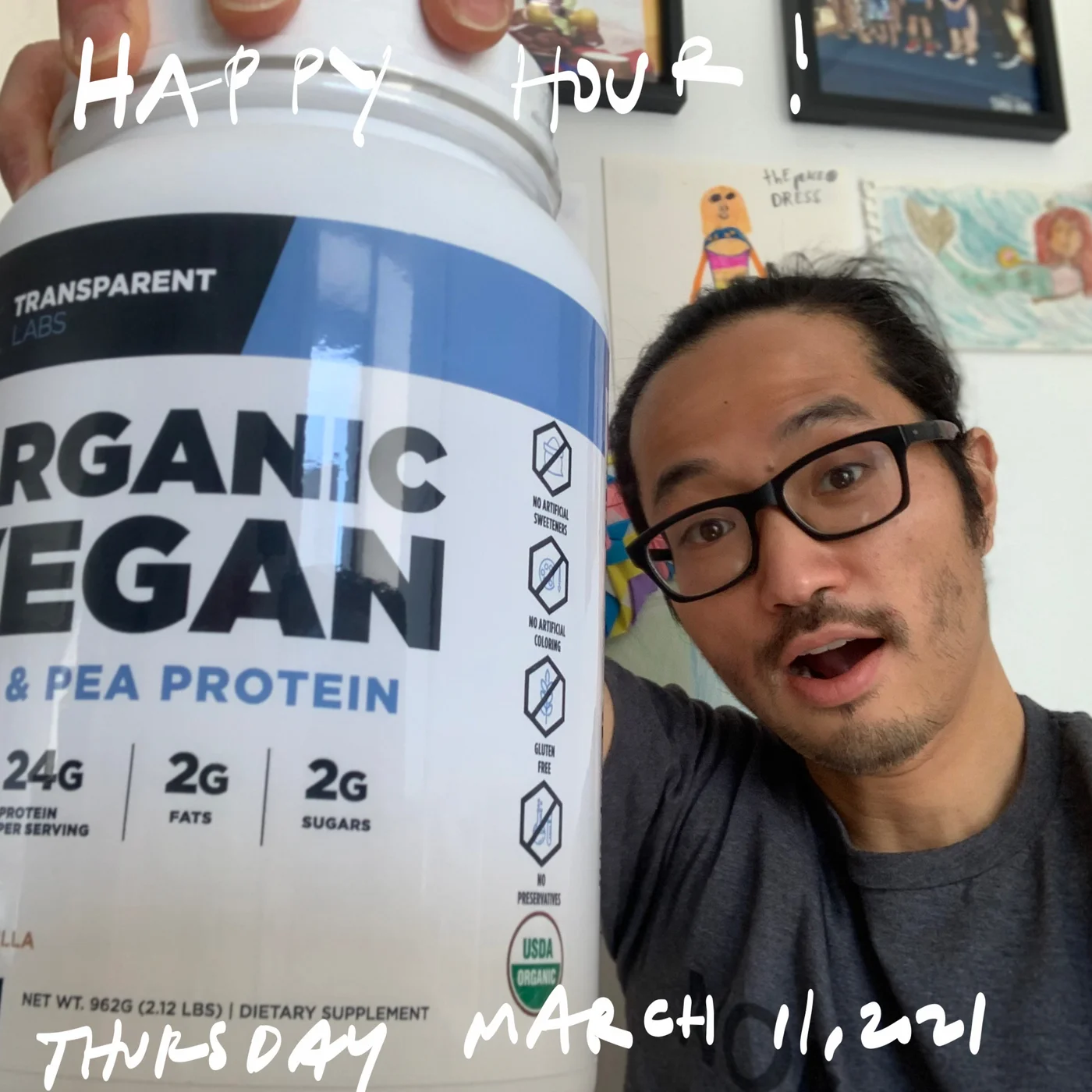 Happy Hour - Transparent Labs Organic Vegan