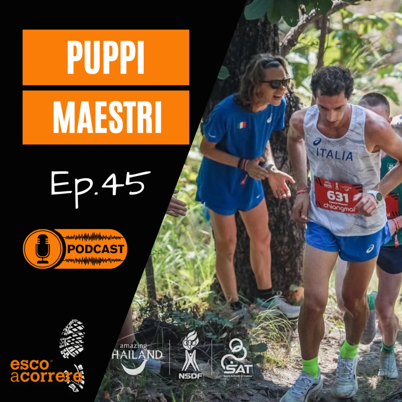 Francesco Puppi e Cesare Maestri, campioni del mondo di Corsa in Montagna
