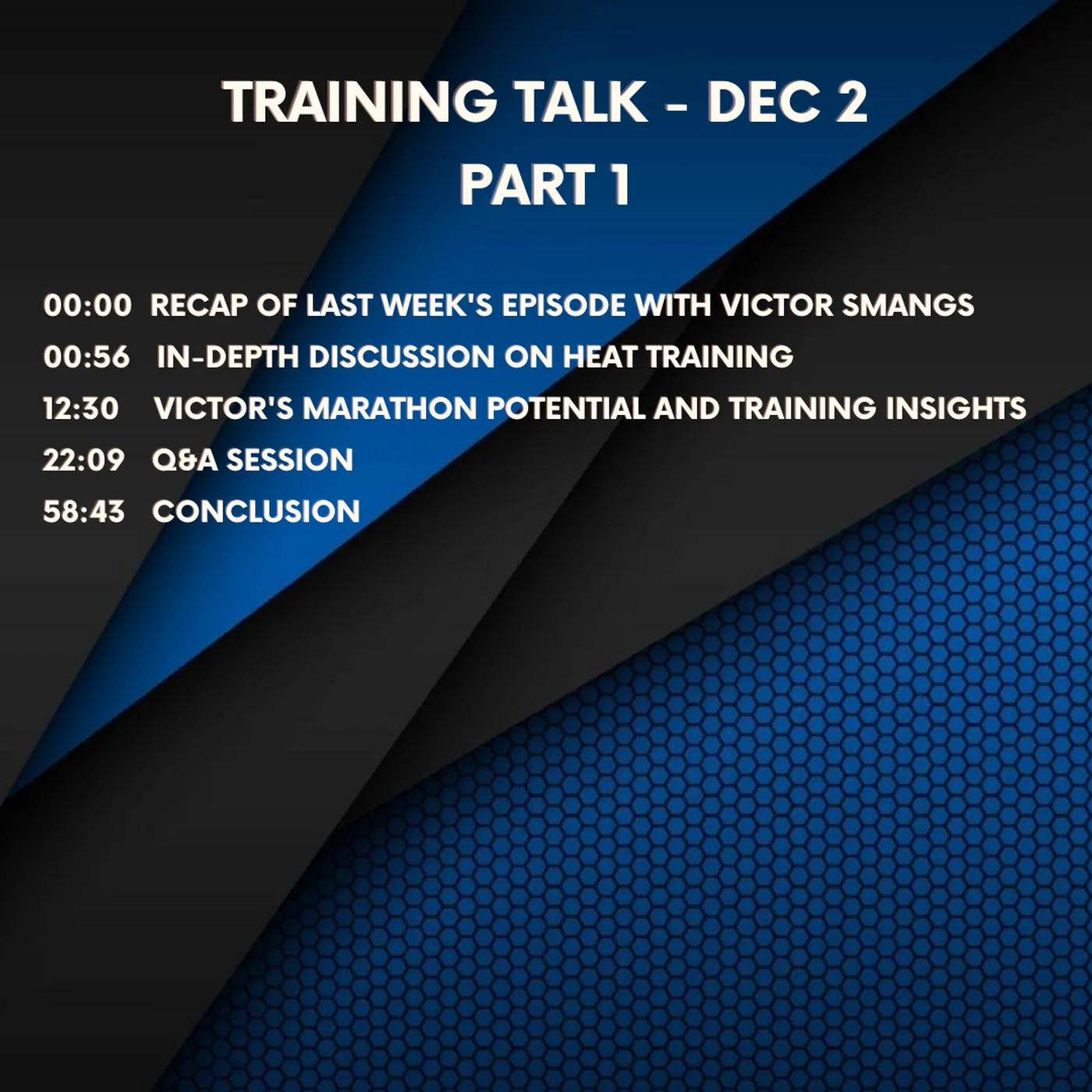 Training Talk: Q&A