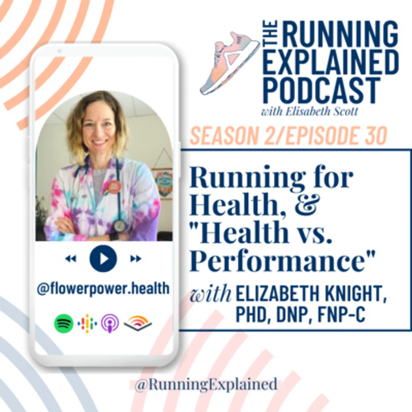 s2/e30 Running for Health, & "Health vs. Performance" with Elizabeth Knight, PhD, DNP, FNP-C (@flowerpower.health)