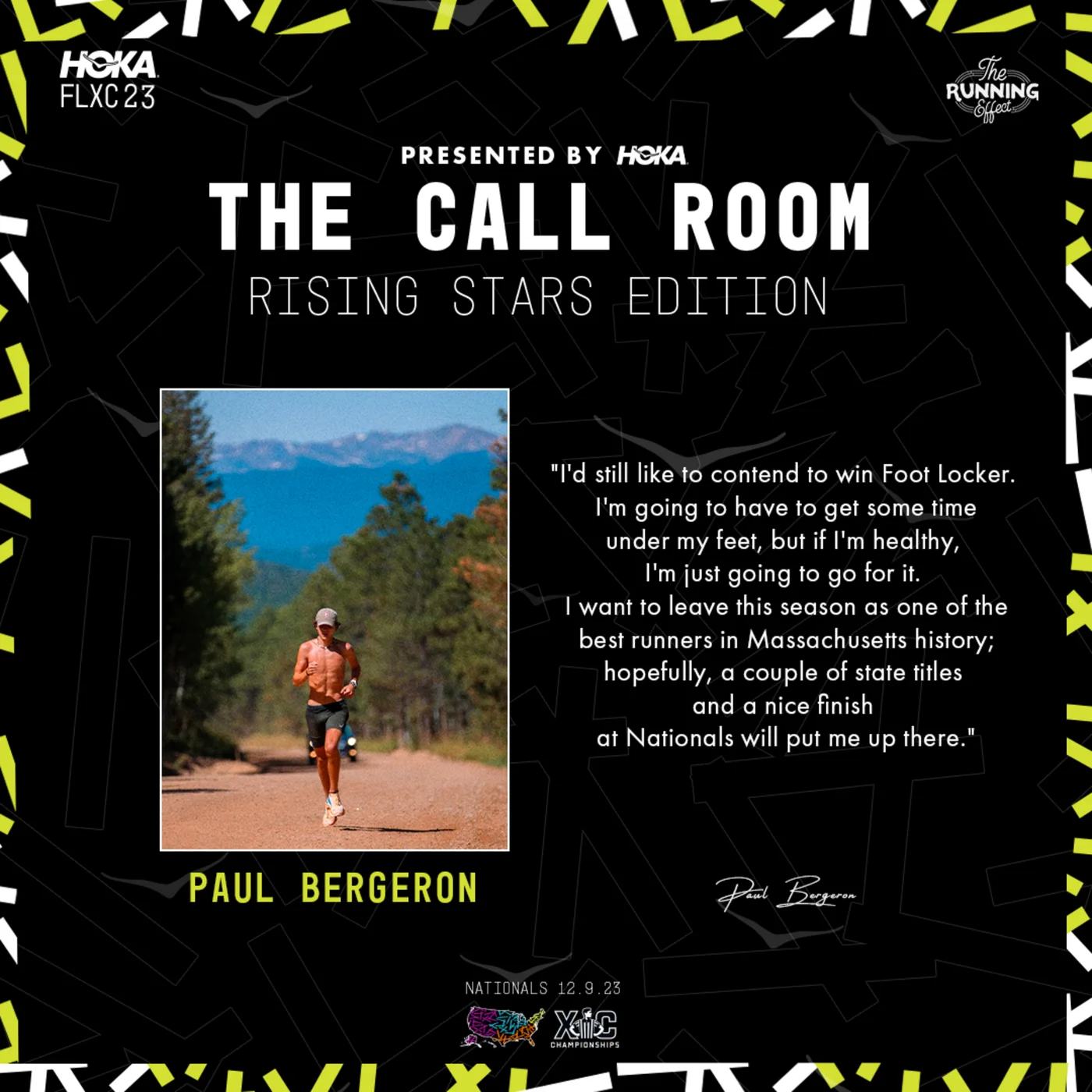 The Call Room Rising Stars: Paul Bergeron On Running 8:51 In the 2-Mile, Commiting To Stanford, & Running 80-Miles A Week In HS