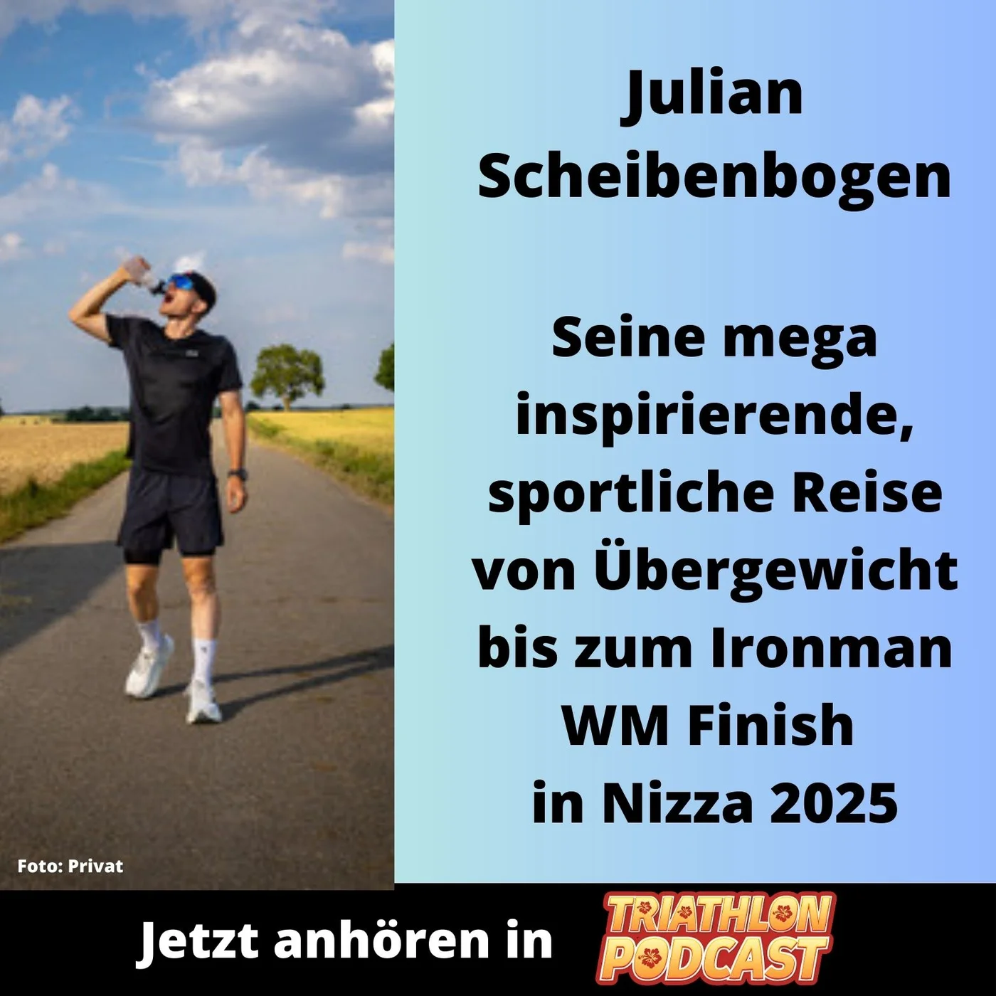 Julian Scheibenbogen - von Übergewicht hin zum erfolgreichen Ironman WM Finish in Nizza 2025