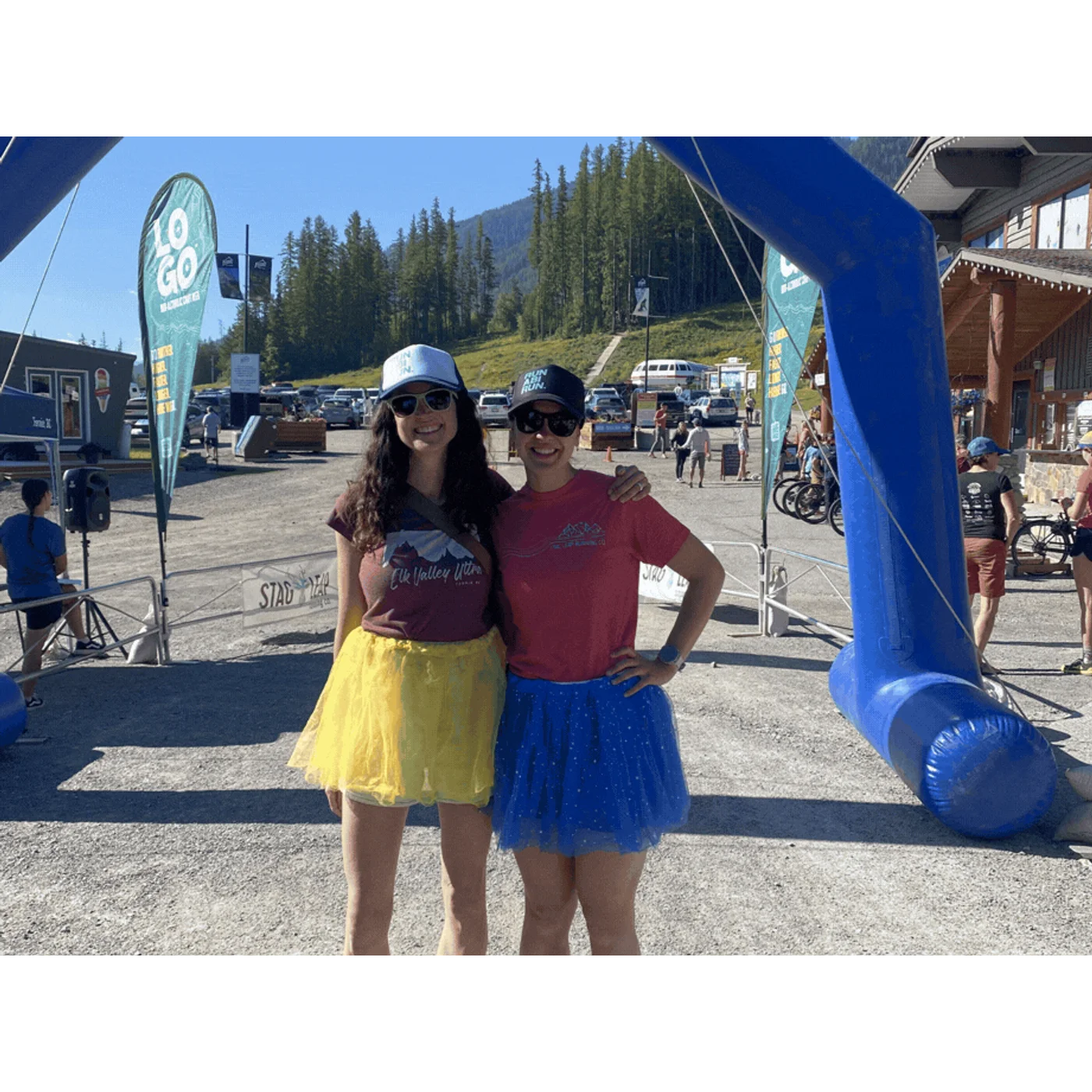 Stag Leap Running. With Lauren Boudreau and Jessica Gamey
