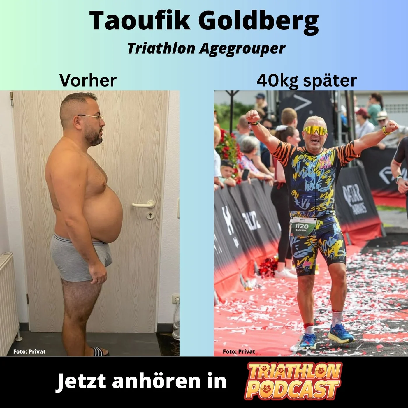 Taoufik Goldberg - von Übergewicht zu Ironman (mit Humor)